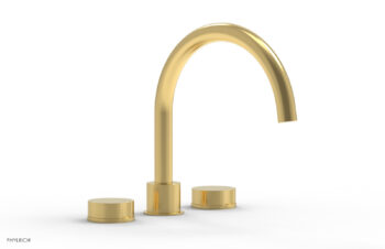 Phylrich CIRC - Deck Tub Set - High Spout Round Handles 250-40 - Satin Gold
