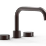 Phylrich CIRC - Deck Tub Set - Low Spout Round Handles 250L-40 - Weathered Copper