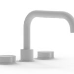 Phylrich CIRC - Deck Tub Set - Low Spout Round Handles 250L-40 - Satin White