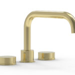 Phylrich CIRC - Deck Tub Set - Low Spout Round Handles 250L-40 - Polished Brass