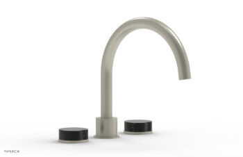 Phylrich CIRC - Deck Tub Set - High Spout Marble Handles 250-42 - Burnished Nickel