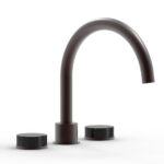 Phylrich CIRC - Deck Tub Set - High Spout Marble Handles 250-42 - Weathered Copper