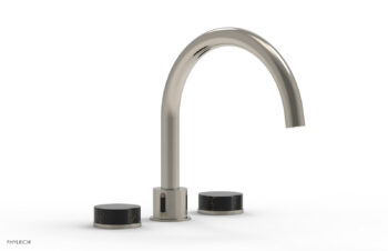 Phylrich CIRC - Deck Tub Set - High Spout Marble Handles 250-42 - Polished Nickel