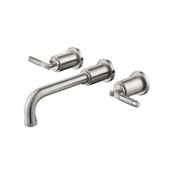 Isenberg Two Handle Wall Mounted Bathroom Faucet In Brushed Nickel