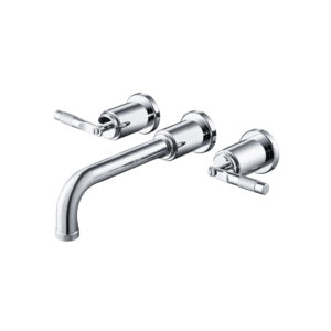 Isenberg Trim For Two Handle Wall Mounted Bathroom Faucet In Brushed Nickel