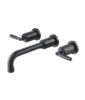 Isenberg Two Handle Wall Mounted Bathroom Faucet In Matte Black