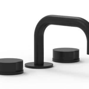 Phylrich CIRC – Widespread Faucet – Low Spout 250L-01 – Matte Black
