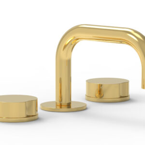 Phylrich CIRC – Widespread Faucet – Low Spout 250L-01 – Polished Gold