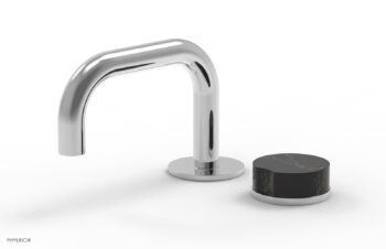 Phylrich CIRC - Single Handle Faucet - Low Spout, Marble Handle 250L-06 - Polished Chrome