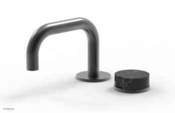Phylrich CIRC - Single Handle Faucet - Low Spout, Marble Handle 250L-06 - Gun Metal