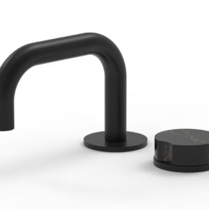 Phylrich CIRC – Single Handle Faucet – Low Spout, Marble Handle 250L-06 – Matte Black