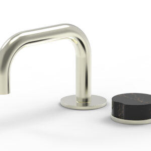 Phylrich CIRC – Single Handle Faucet – Low Spout, Marble Handle 250L-06 – Satin Nickel