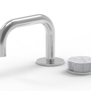 Phylrich CIRC – Single Handle Faucet – Low Spout, Marble Handle 250L-06 – Polished Chrome
