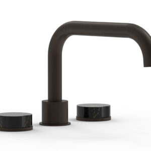 Phylrich CIRC – Deck Tub Set – Low Spout Marble Handles 250L-42 – Antique Bronze