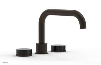 Phylrich CIRC - Deck Tub Set - Low Spout Marble Handles 250L-42 - Antique Bronze