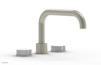 Phylrich CIRC - Deck Tub Set - Low Spout Marble Handles 250L-42 - Burnished Nickel