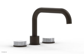Phylrich CIRC - Deck Tub Set - Low Spout Marble Handles 250L-42 - Antique Bronze