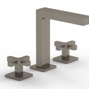 Phylrich CROI – Widespread Faucet – High Spout Cross Handles 255-01 – Pewter
