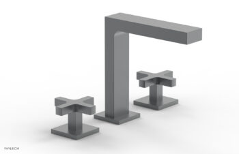 Phylrich CROI - Widespread Faucet - High Spout Cross Handles 255-01 - Gun Metal