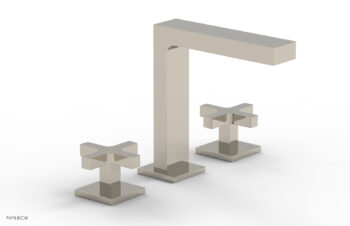 Phylrich CROI - Widespread Faucet - High Spout Cross Handles 255-01 - Polished Nickel