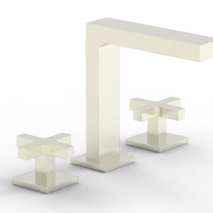 Phylrich CROI – Widespread Faucet – High Spout Cross Handles 255-01 – Satin Nickel