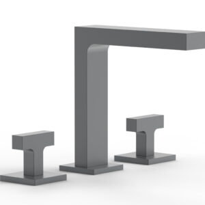 Phylrich CROI – Widespread Faucet – High Spout Lever Handles 255-02 – Gun Metal