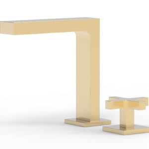 Phylrich CROI – Single Cross Handle Faucet – High Spout 255-04 – Satin Brass