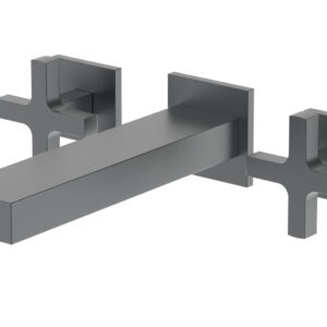 Phylrich CROI – Wall Lavatory Set – Cross Handle 255-11 – Gun Metal