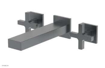 Phylrich CROI - Wall Lavatory Set - Cross Handle 255-11 - Gun Metal