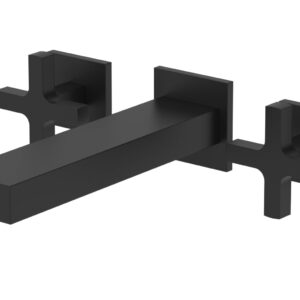 Phylrich CROI – Wall Lavatory Set – Cross Handle 255-11 – Matte Black
