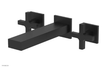 Phylrich CROI - Wall Lavatory Set - Cross Handle 255-11 - Matte Black