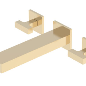 Phylrich CROI – Wall Lavatory Set – Lever Handle 255-12 – Satin Brass