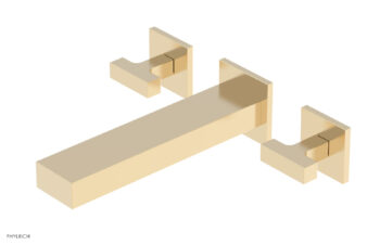 Phylrich CROI - Wall Lavatory Set - Lever Handle 255-12 - Satin Brass