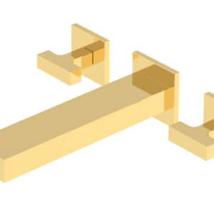 Phylrich CROI – Wall Lavatory Set – Lever Handle 255-12 – Polished Gold