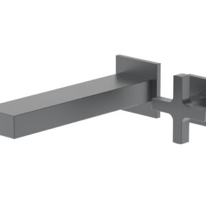 Phylrich CROI – Single Cross Handle Wall Lavatory Set 255-15 – Gun Metal