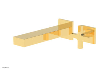 Phylrich CROI - Single Cross Handle Wall Lavatory Set 255-15 - Polished Gold
