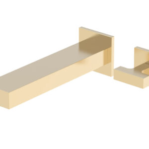 Phylrich CROI – Single Lever Handle Wall Lavatory Set 255-16 – Satin Brass