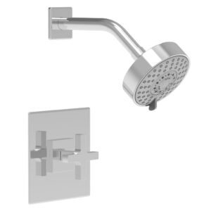 Phylrich CROI – Pressure Balance Shower Set – Cross Handle 255-21 – Polished Chrome