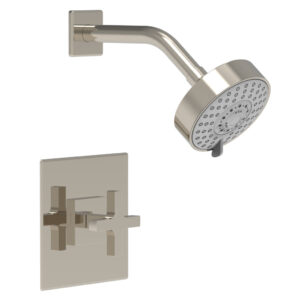 Phylrich CROI – Pressure Balance Shower Set – Cross Handle 255-21 – Polished Nickel