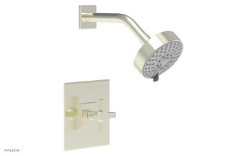 Phylrich CROI - Pressure Balance Shower Set - Cross Handle 255-21 - Satin Nickel