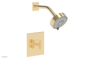 Phylrich CROI - Pressure Balance Shower Set - Lever Handle 255-22 - Satin Brass