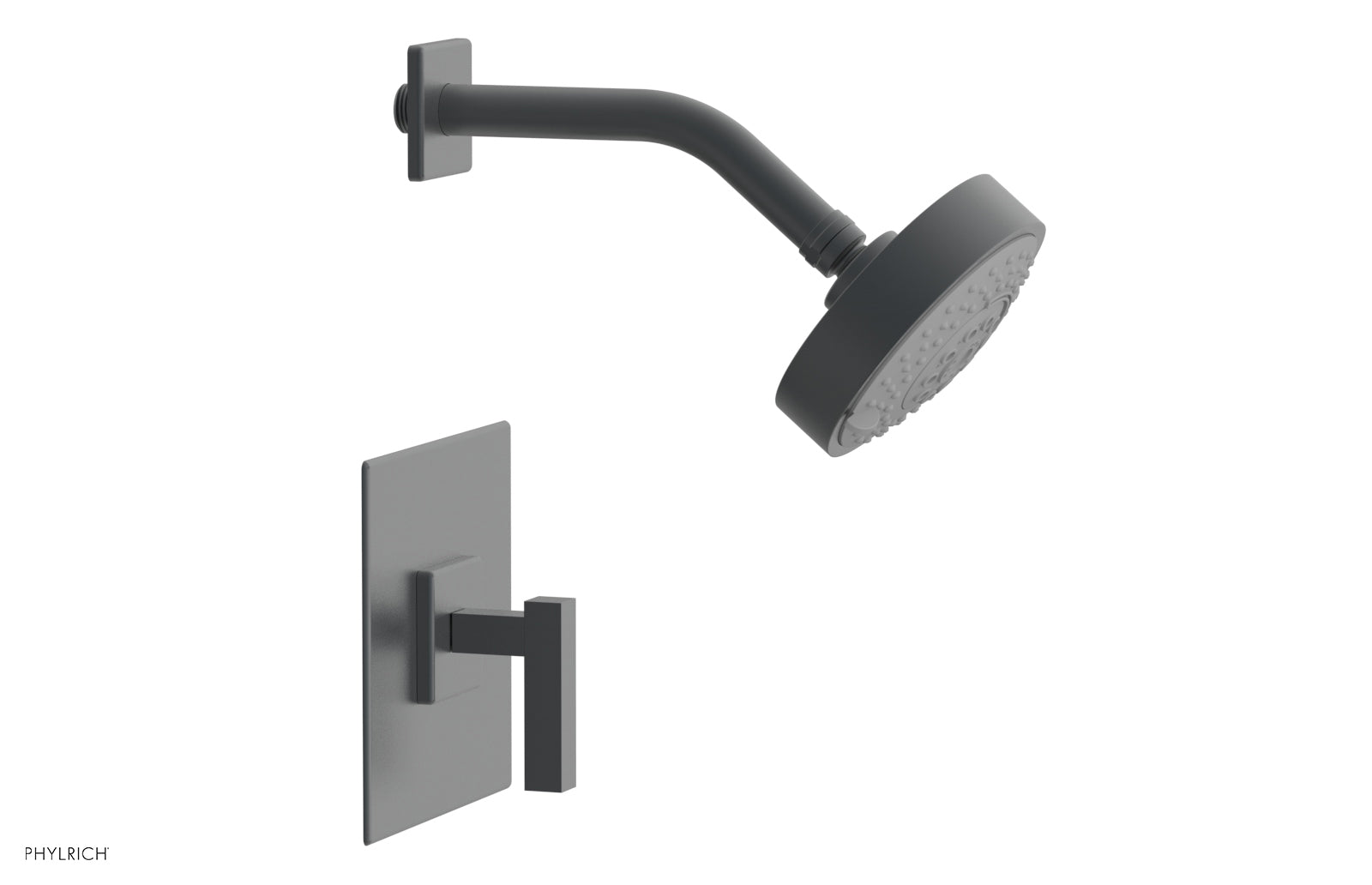 Phylrich CROI - Pressure Balance Shower Set - Lever Handle 255-22 - Gun Metal