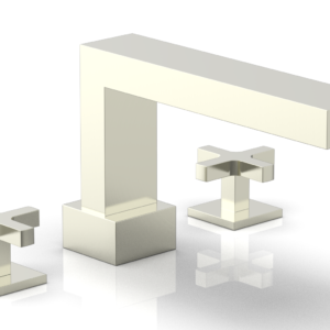 Phylrich CROI – Deck Tub Set – Cross Handles 255-40 – Satin Nickel