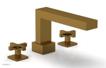 Phylrich CROI - Deck Tub Set - Cross Handles 255-40 - French Brass