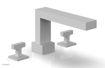 Phylrich CROI - Deck Tub Set - Lever Handles 255-41 - Satin White