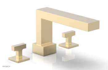 Phylrich CROI - Deck Tub Set - Lever Handles 255-41 - Satin Brass