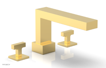 Phylrich CROI - Deck Tub Set - Lever Handles 255-41 - Polished Gold