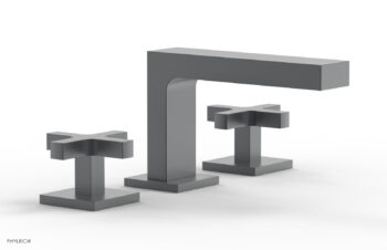 Phylrich CROI - Widespread Faucet - Low Spout Cross Handles 255L-01 - Gun Metal