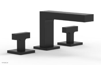 Phylrich CROI - Widespread Faucet - Low Spout Lever Handles 255L-02 - Matte Black