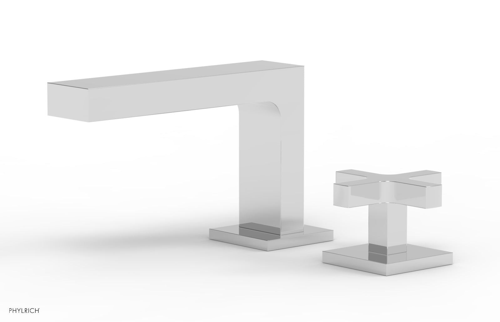 Phylrich CROI - Single Cross Handle Faucet - Low Spout 255L-04 - Polished Chrome